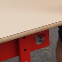 Cantilever double school desk (129,5 x 49 cm)