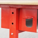Cantilever double school desk (129,5 x 49 cm)
