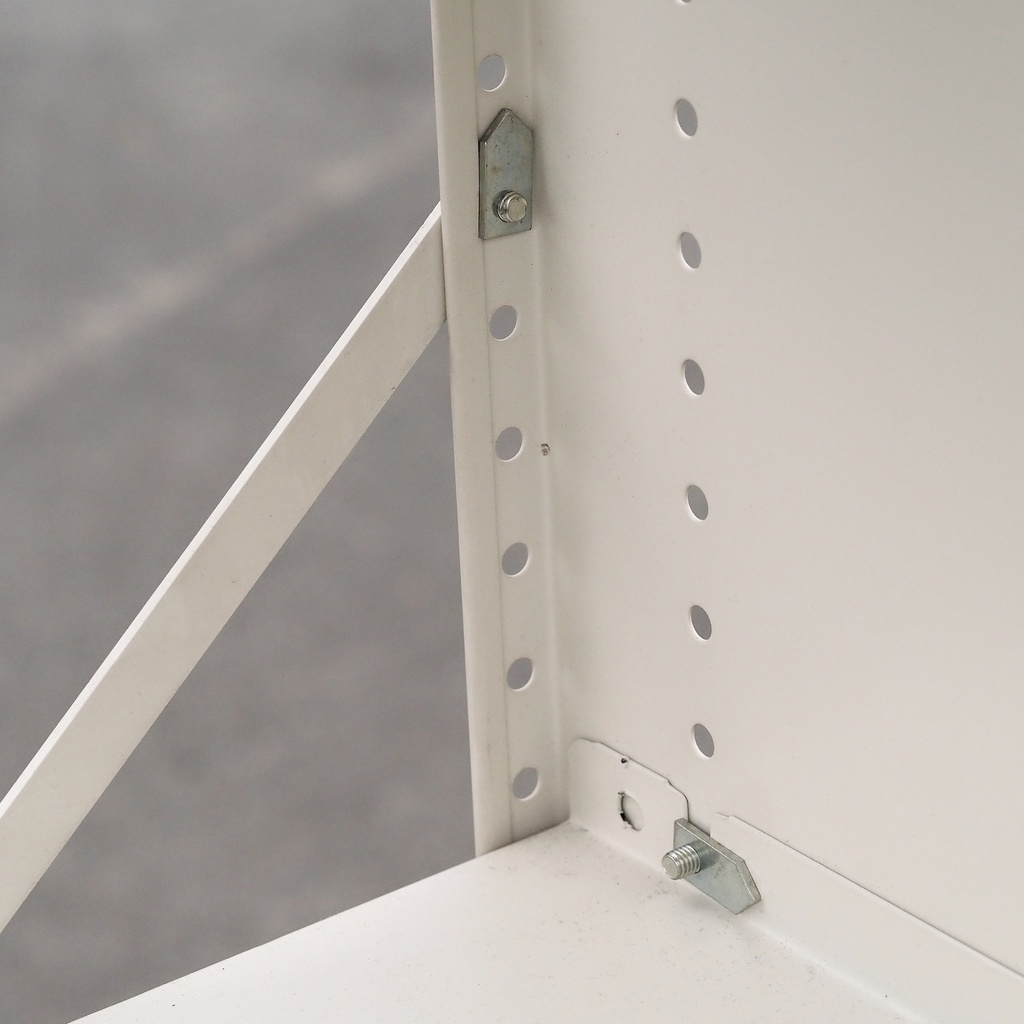Shelf in green epoxy powder coated steel by Tixit (H. 200 x L. 126 x D. 30 cm)