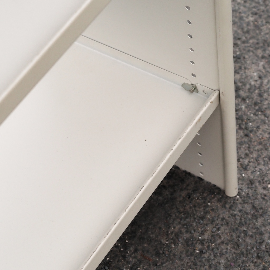 Shelf in green epoxy powder coated steel by Tixit (H. 200 x L. 126 x D. 30 cm)