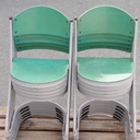Stackable chair 'Elodie' by Souvignet