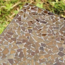 Handpainted glazed terracotta tile from the workshop of Agnès Emery (various sizes) - Only available in our physical shop