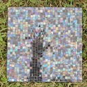 Handpainted glazed terracotta tile from the workshop of Agnès Emery (various sizes) - Only available in our physical shop