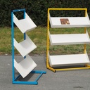 Shelf in green epoxy powder coated steel by Tixit (H. 200 x L. 126 x D. 30 cm)