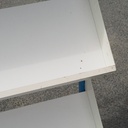Library slanted display in powder coated steel (H. 145 x L. 104 cm)