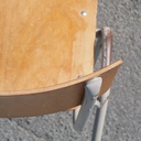 Stackable school chair in plywood