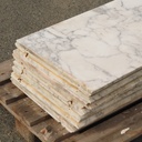 Travertine slabs from an office building in Paris (2,3 - 2,4 cm thick) - Sold per batch