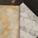 Travertine slabs from an office building in Paris (2,3 - 2,4 cm thick) - Sold per batch