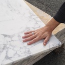 Travertine slabs from an office building in Paris (2,3 - 2,4 cm thick) - Sold per batch