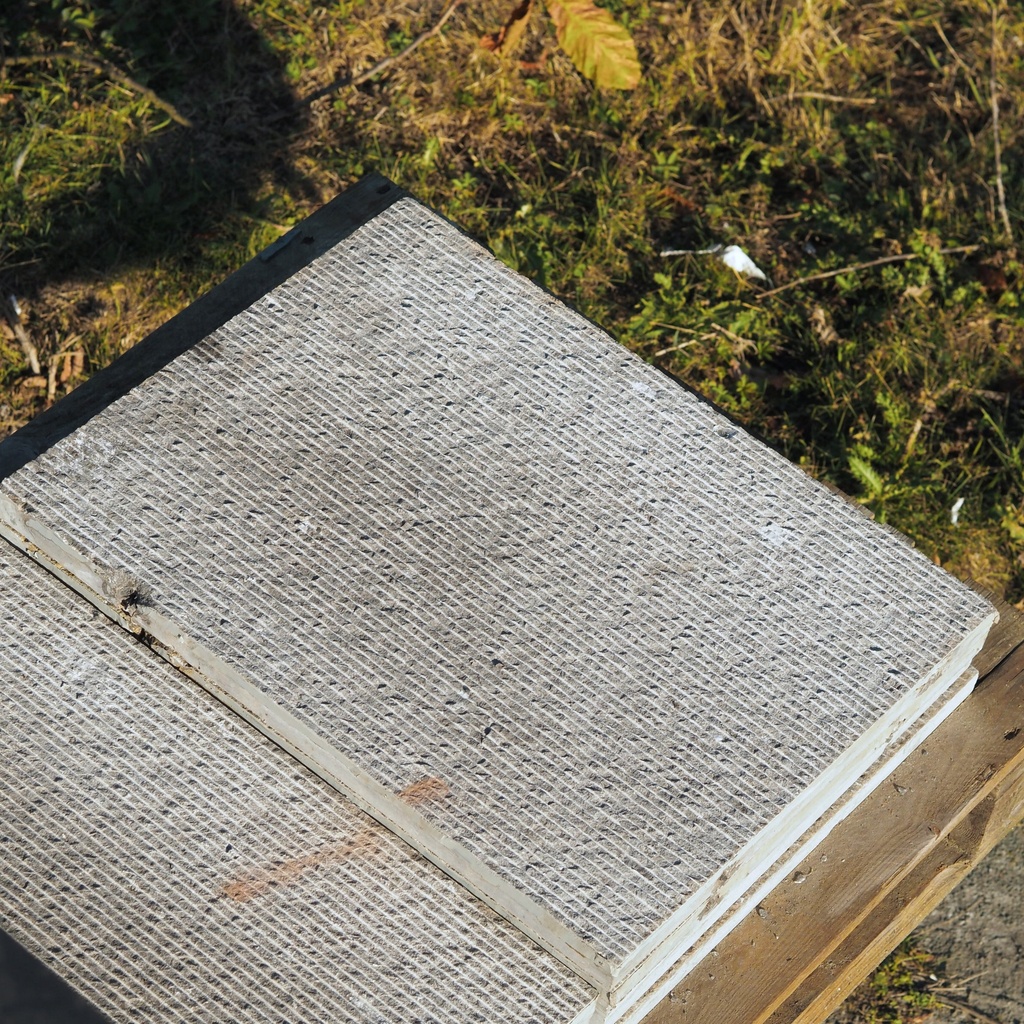 Blue limestone slabs