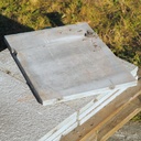 Blue limestone slabs