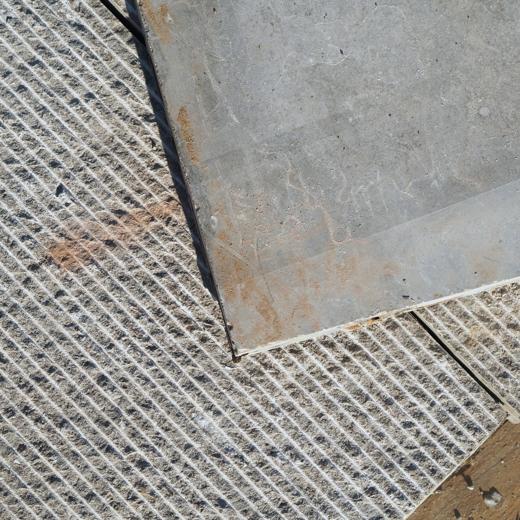 Blue limestone slabs