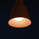 Hanging light with an aluminium lampshade - Orange