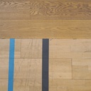 Gymnasium floor panel in 3-ply with oak top layer (±244 x ±122 cm) (B-quality)
