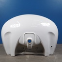 Large bathroom sink in ceramic by Pozzi