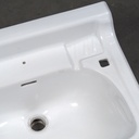 Double bathroom sink in green glazed porcelain by Villeroy & Boch