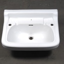 Double bathroom sink in green glazed porcelain by Villeroy & Boch