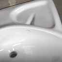 Large bathroom sink in ceramic by Pozzi
