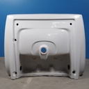 Double bathroom sink in green glazed porcelain by Villeroy & Boch