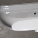 Double bathroom sink in green glazed porcelain by Villeroy & Boch