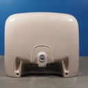 Double bathroom sink in green glazed porcelain by Villeroy & Boch