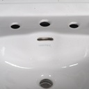 Double bathroom sink in green glazed porcelain by Villeroy & Boch