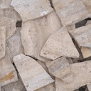Batch of reclaimed travertine slabs for opus incertum (± 20m2) - Only in our physical shop