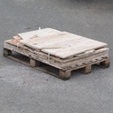 Batch of reclaimed travertine slabs for opus incertum (± 20m2) - Only in our physical shop