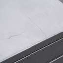 Drawer unit with key in grey lacquered steel by Bosse