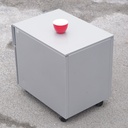 Drawer unit by Gispen in white lacquered steel