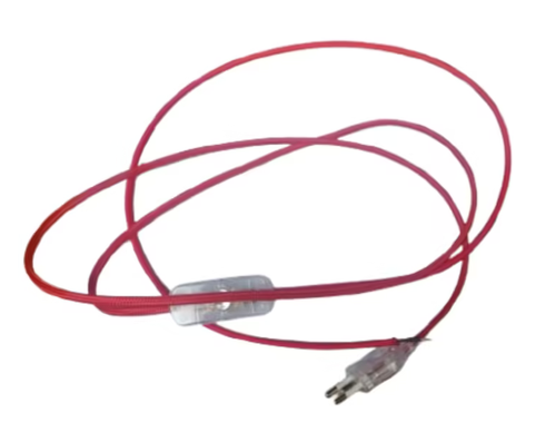 Accessory textile cable 190 cm long with switch & plug - RED (New) (copy)