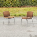 Stackable chair in Pagwood by Thur-op-seat