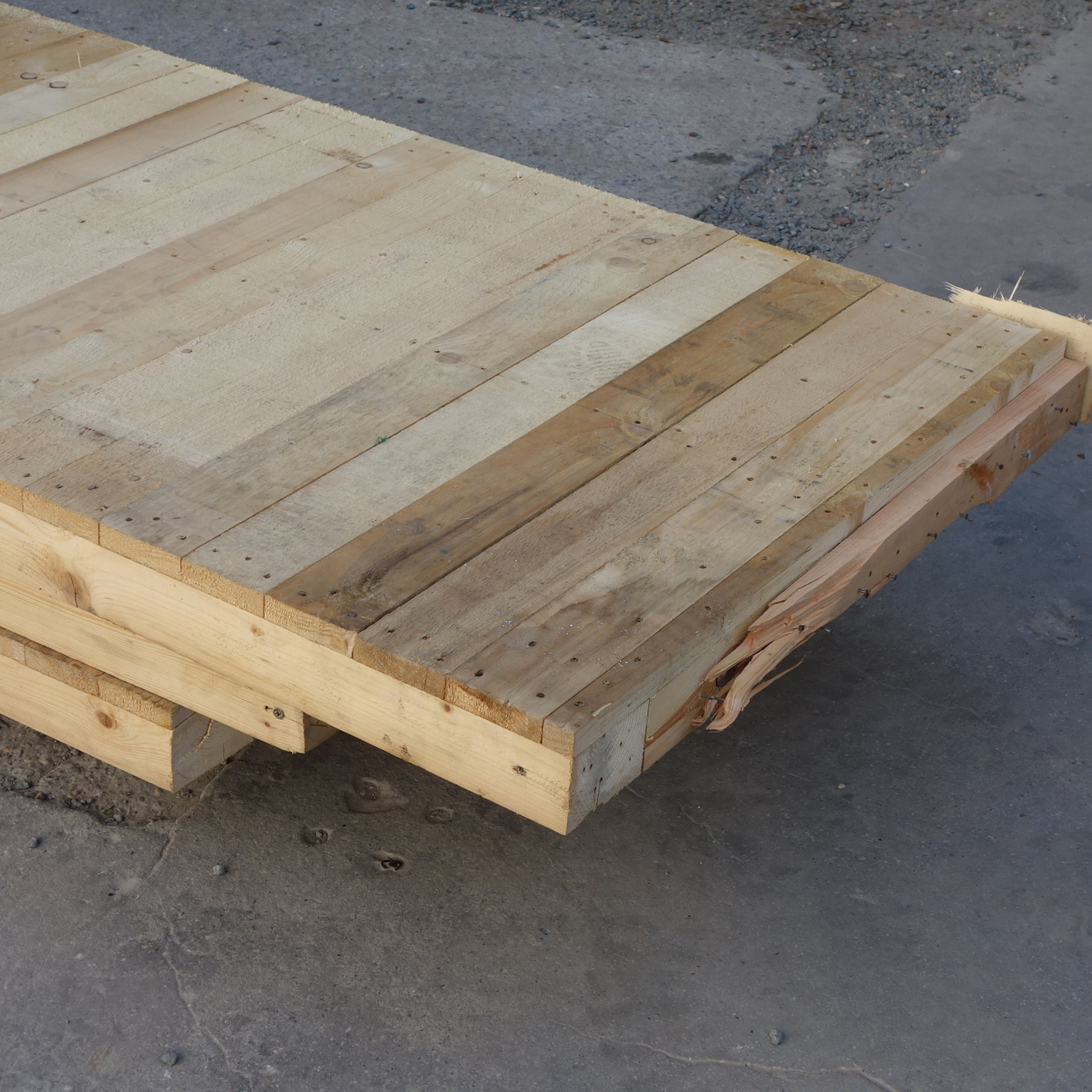 Batch of large timber wood panels (3 pc.)