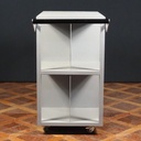Office trolley in steel with shelfs for file storage