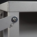 Office trolley in steel with shelfs for file storage
