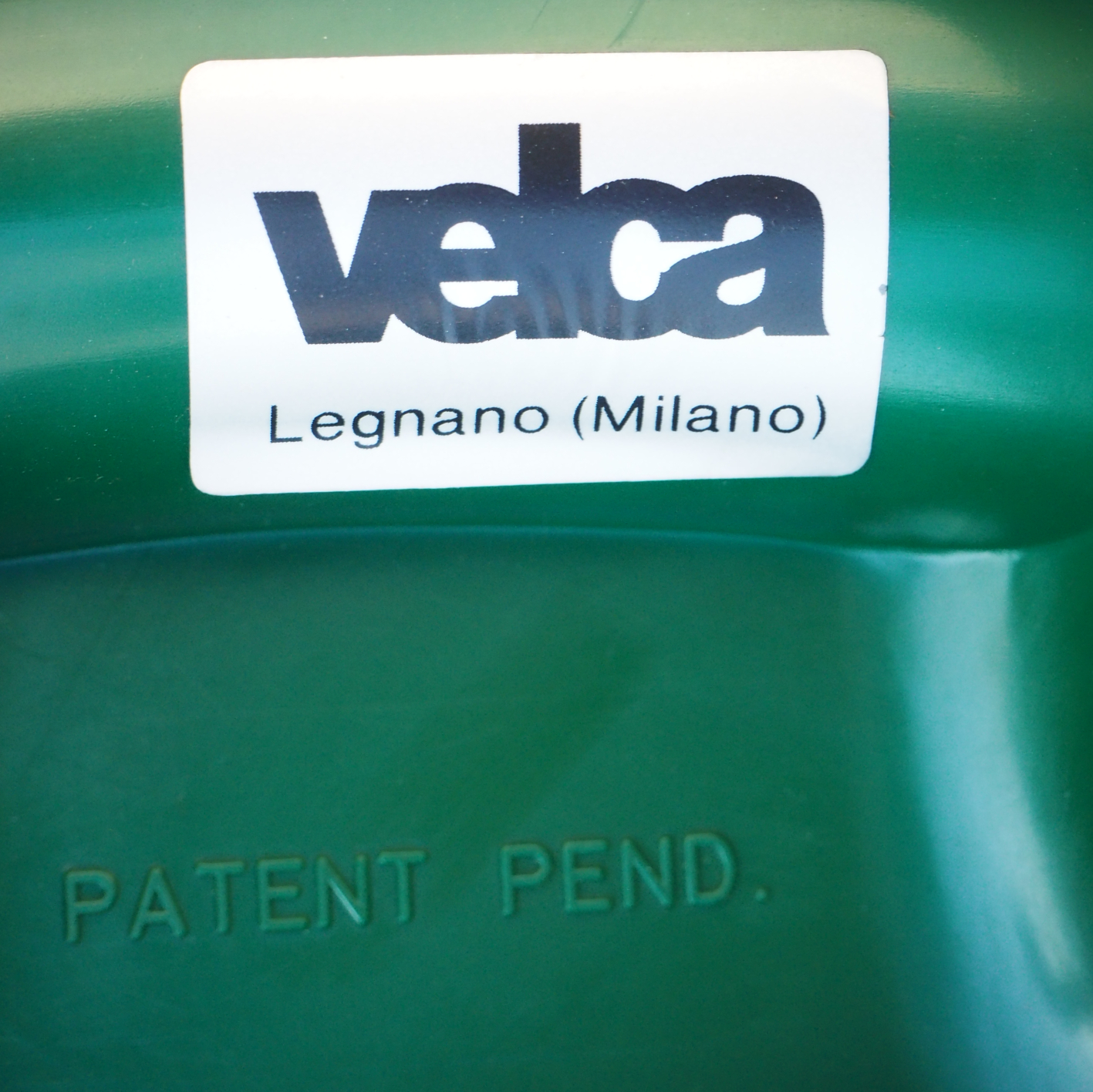 Green coat and umbrella rack by Paolo Orlandini &amp; Roberto Lucci for Velca Legnano