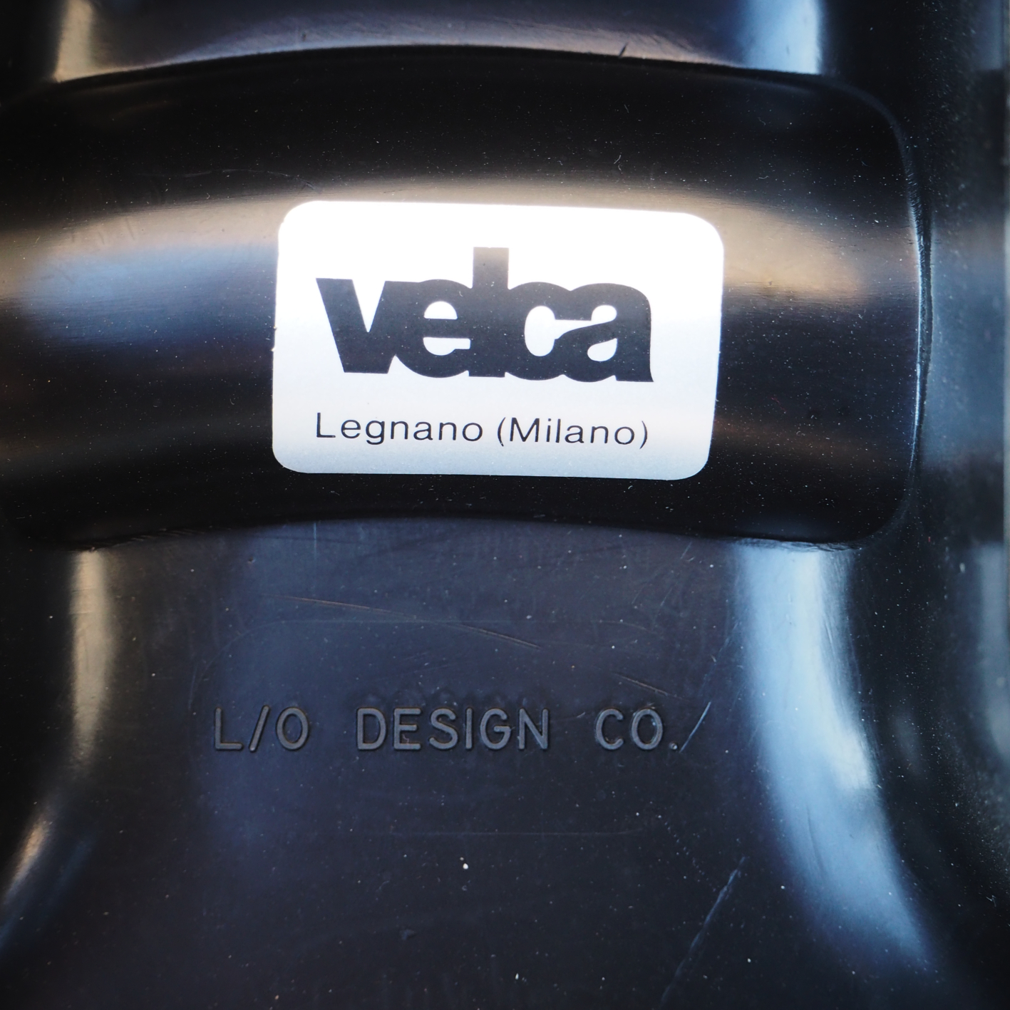 Black coat and umbrella rack by Paolo Orlandini &amp; Roberto Lucci for Velca Legnano