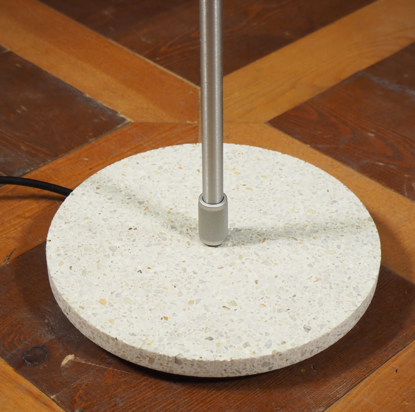 Floor lamp 'Costanza' by Paolo Rizzatto for Luceplan ca. 1986 with Terrazzo base