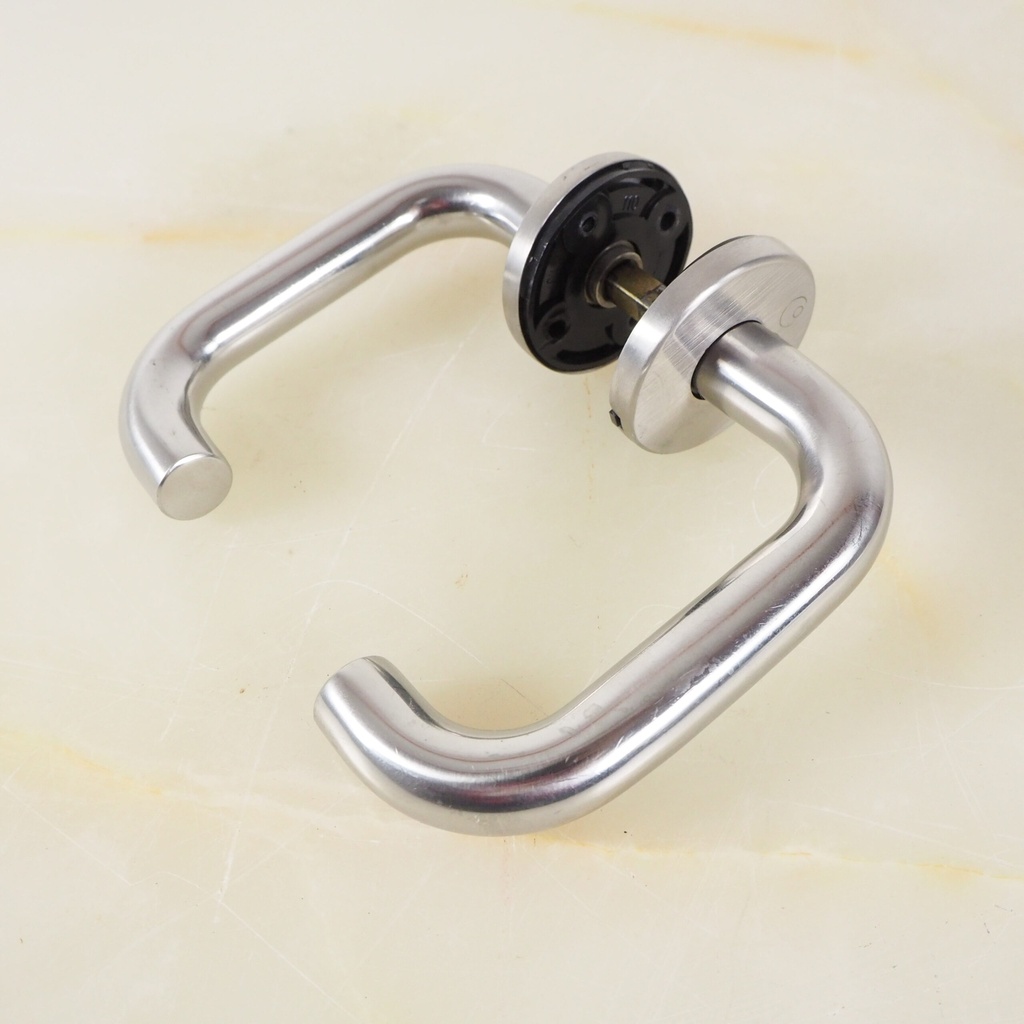 Door lever in stainless steel