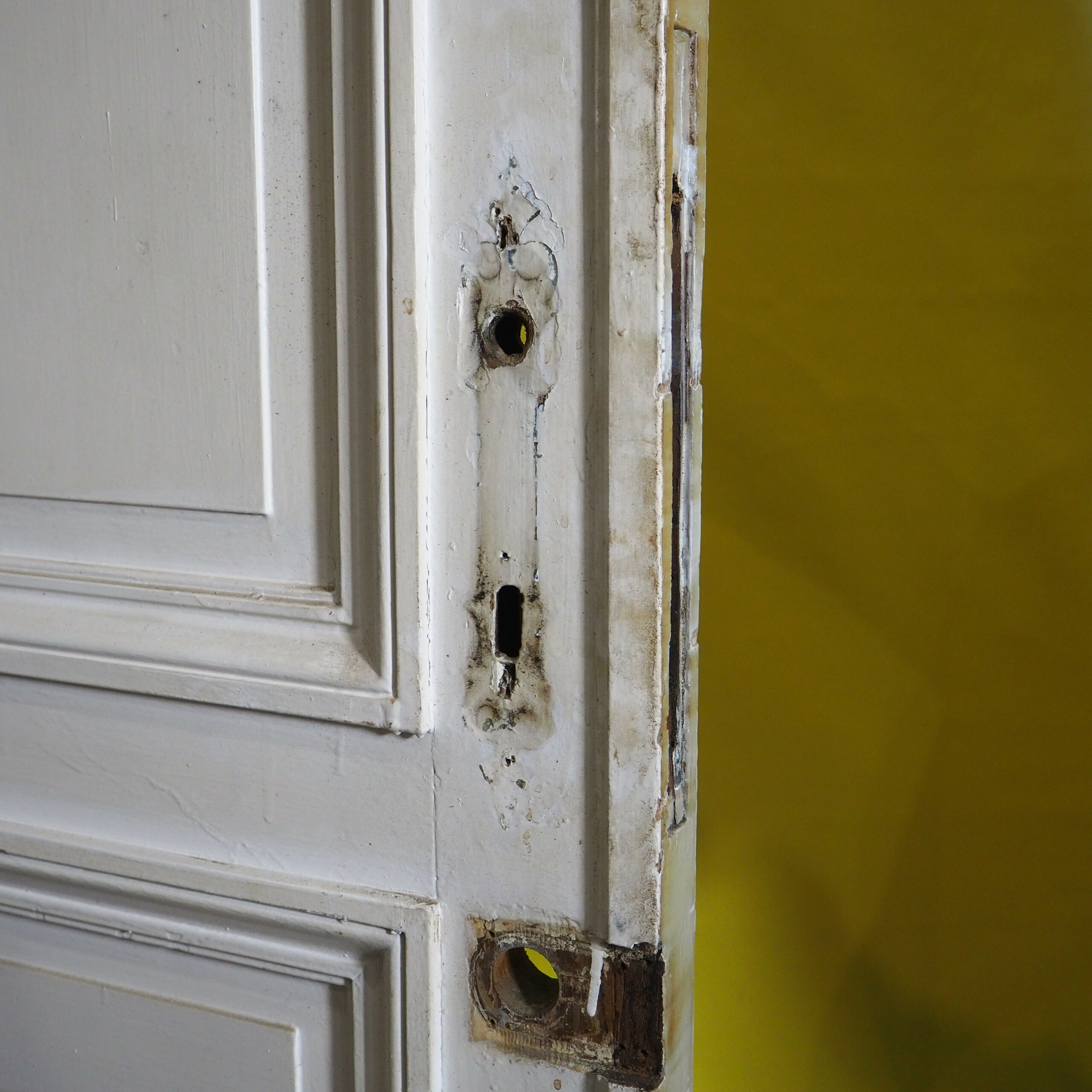 Painted wooden door (H 226 cm x W 86,8 cm) - Right