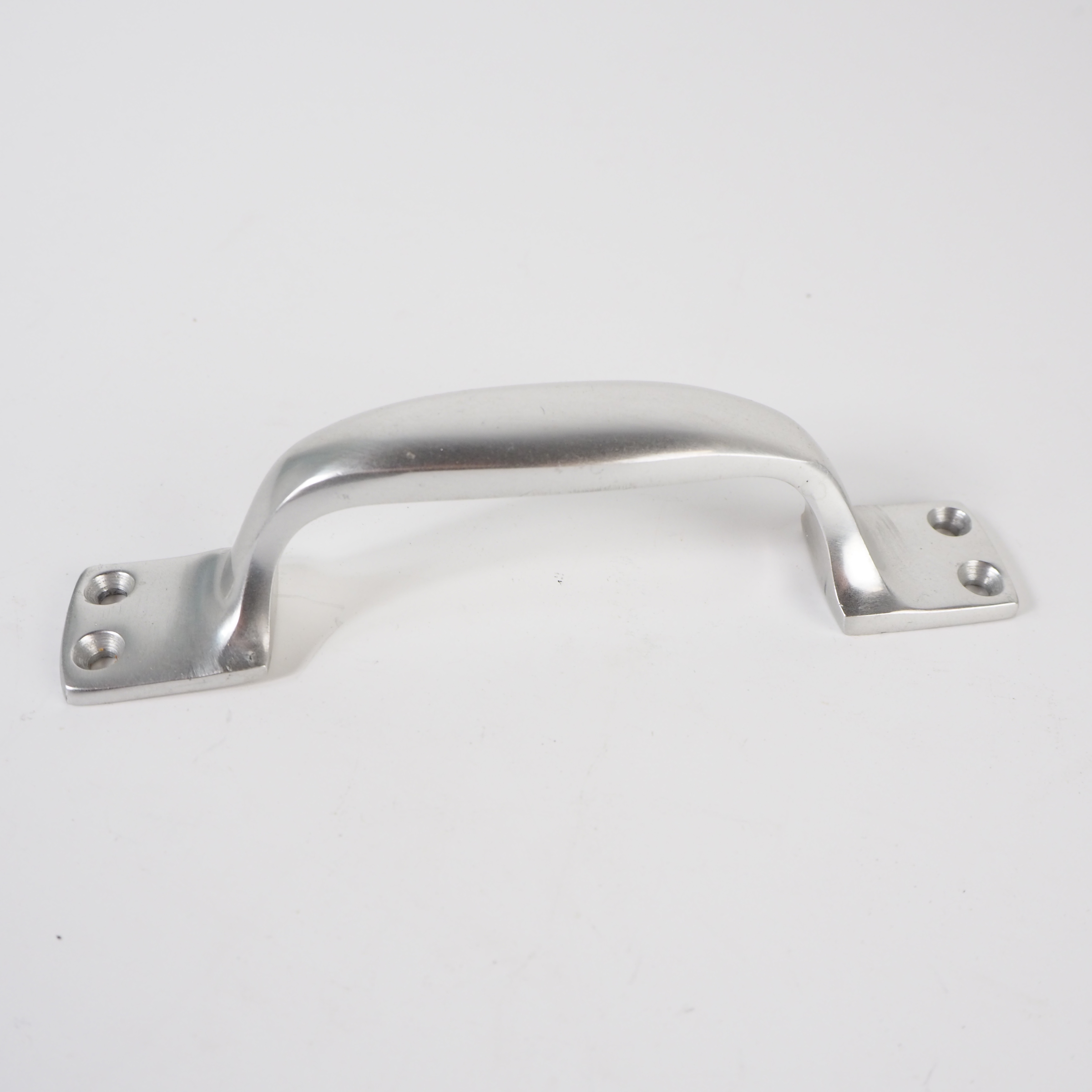 Polished aluminum cabinet handles