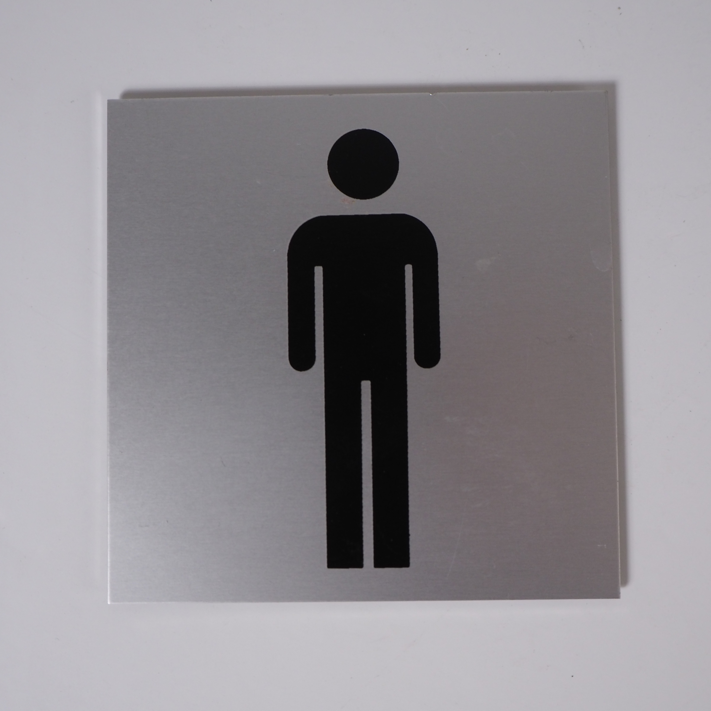 Toilet signage in aluminum (pair)
