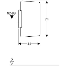 Urinal divider 'Geberit'