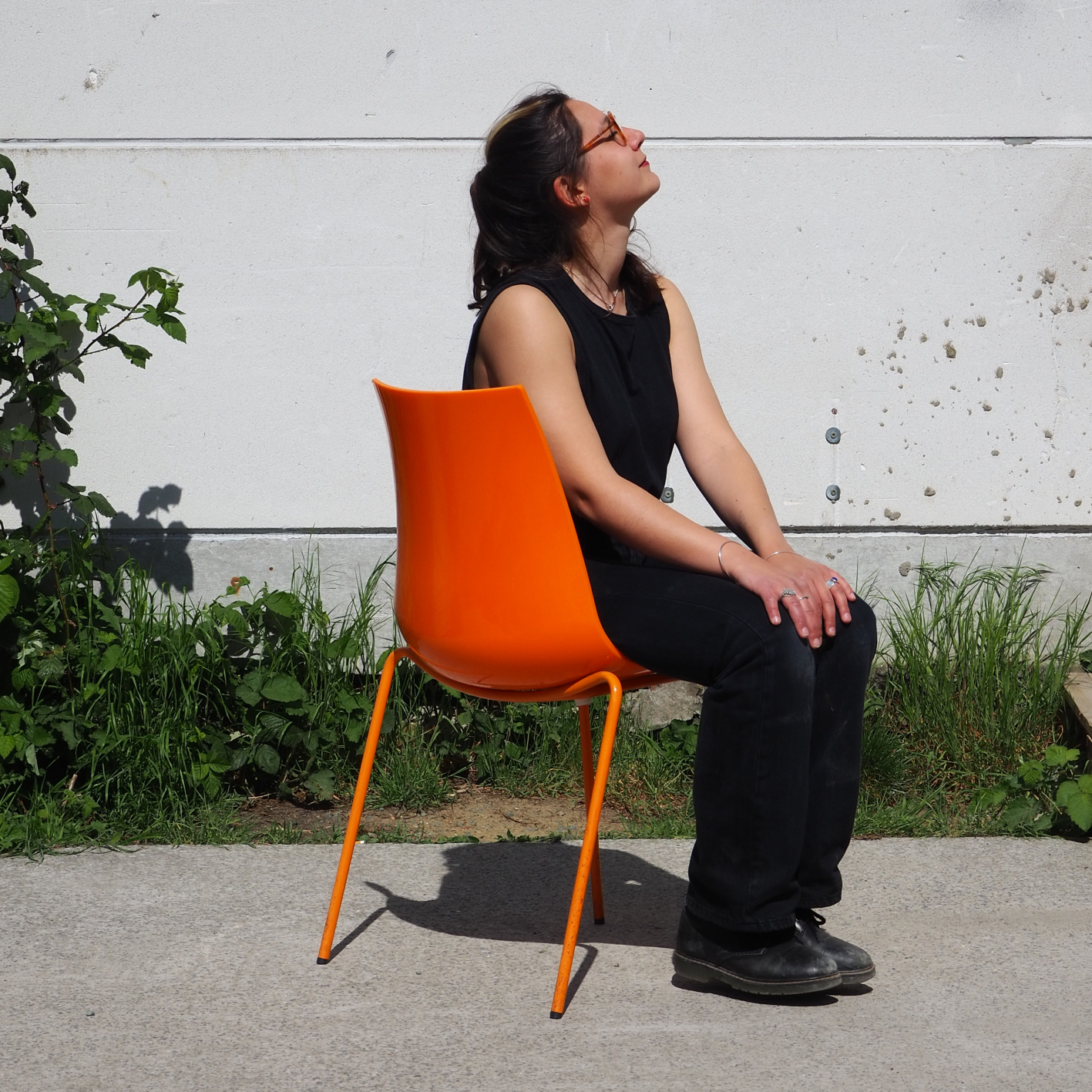 Orange chair '3D-Colour 775' by Pedrali