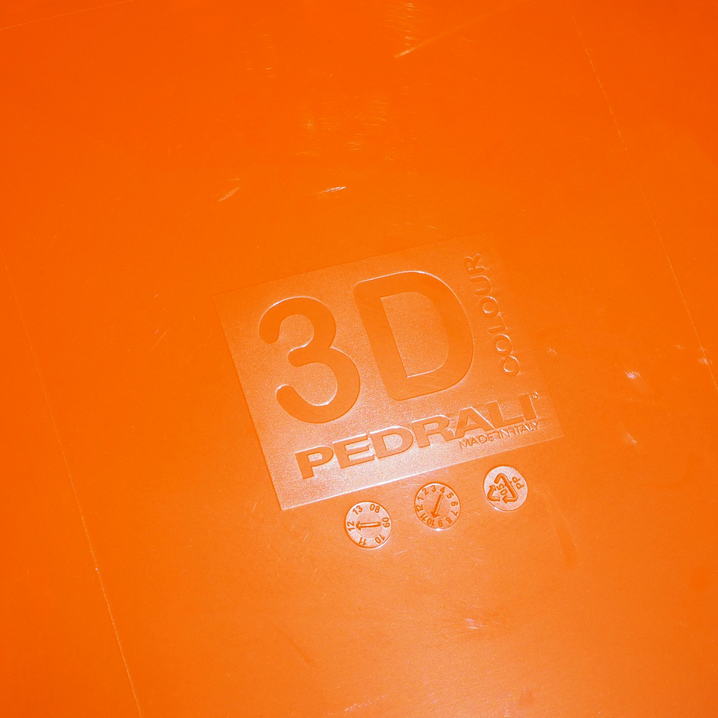 Orange chair '3D-Colour 775' by Pedrali