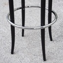 Bar stool '204 RH' by Thonet in black stained beech (ca. 1880)