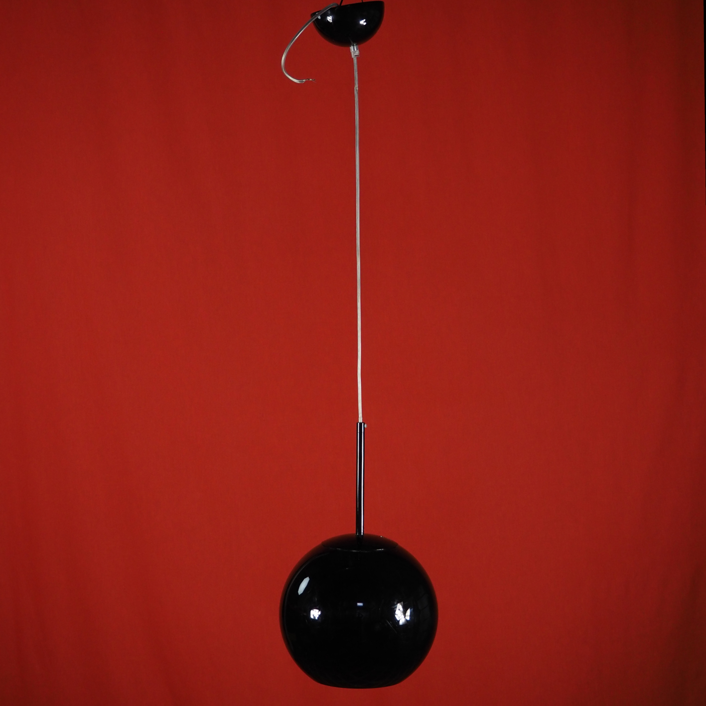 Black pendant light 'Copper round' by Tom Dixon (⌀ 25 cm)