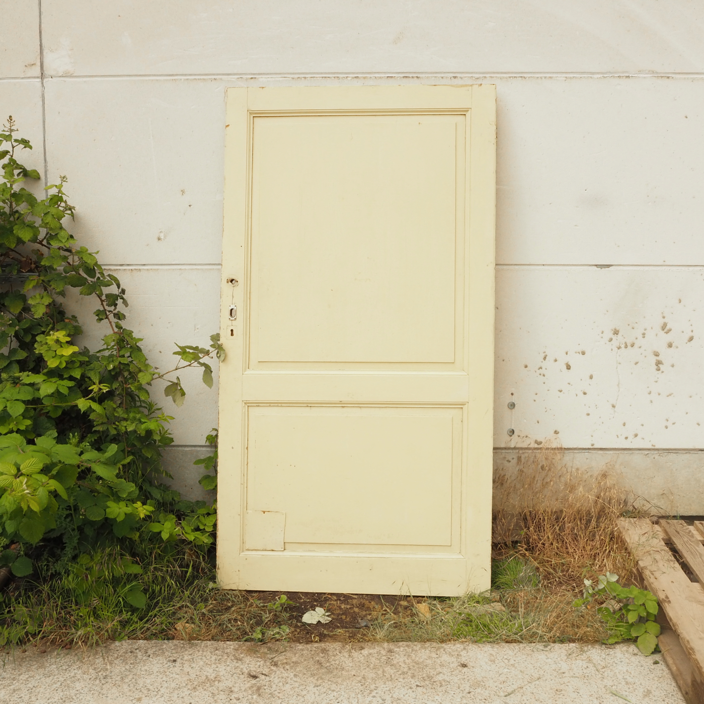 Door in painted wood - Right