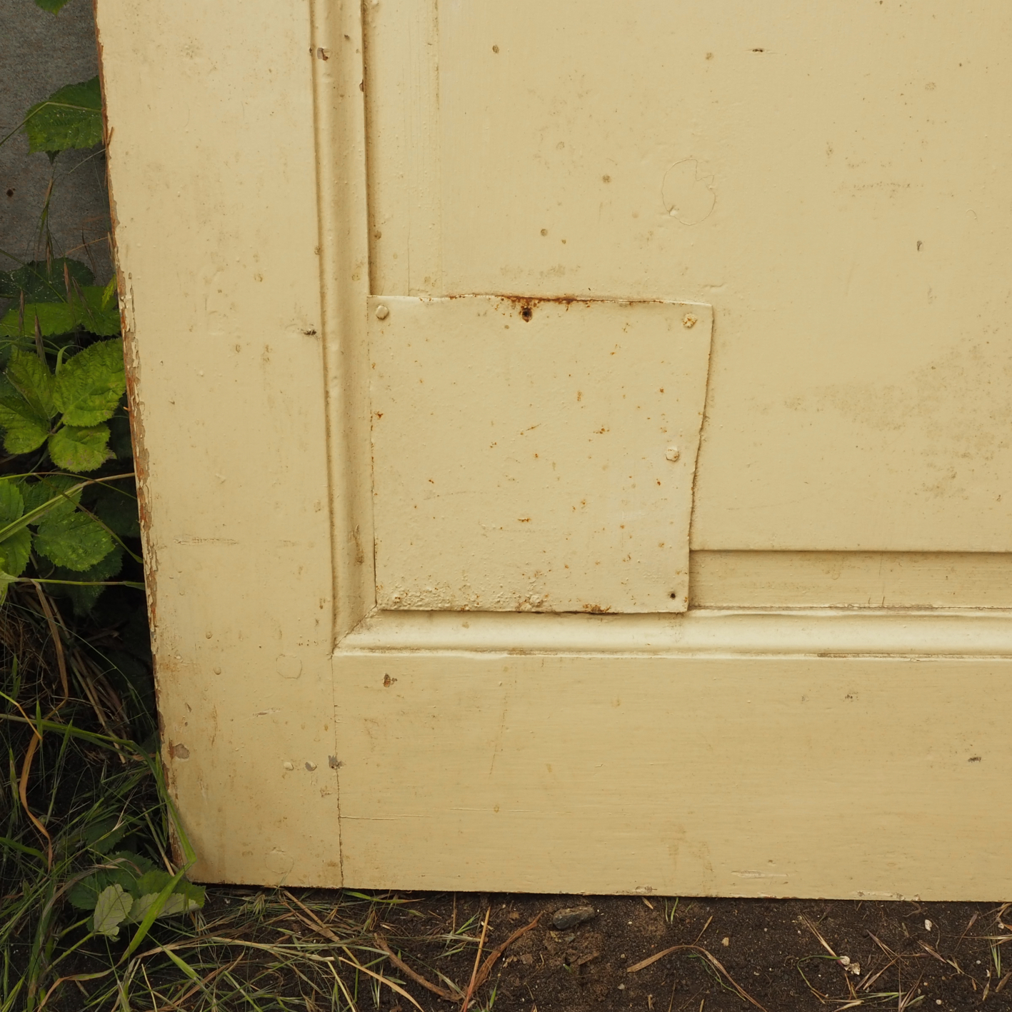 Door in painted wood - Right