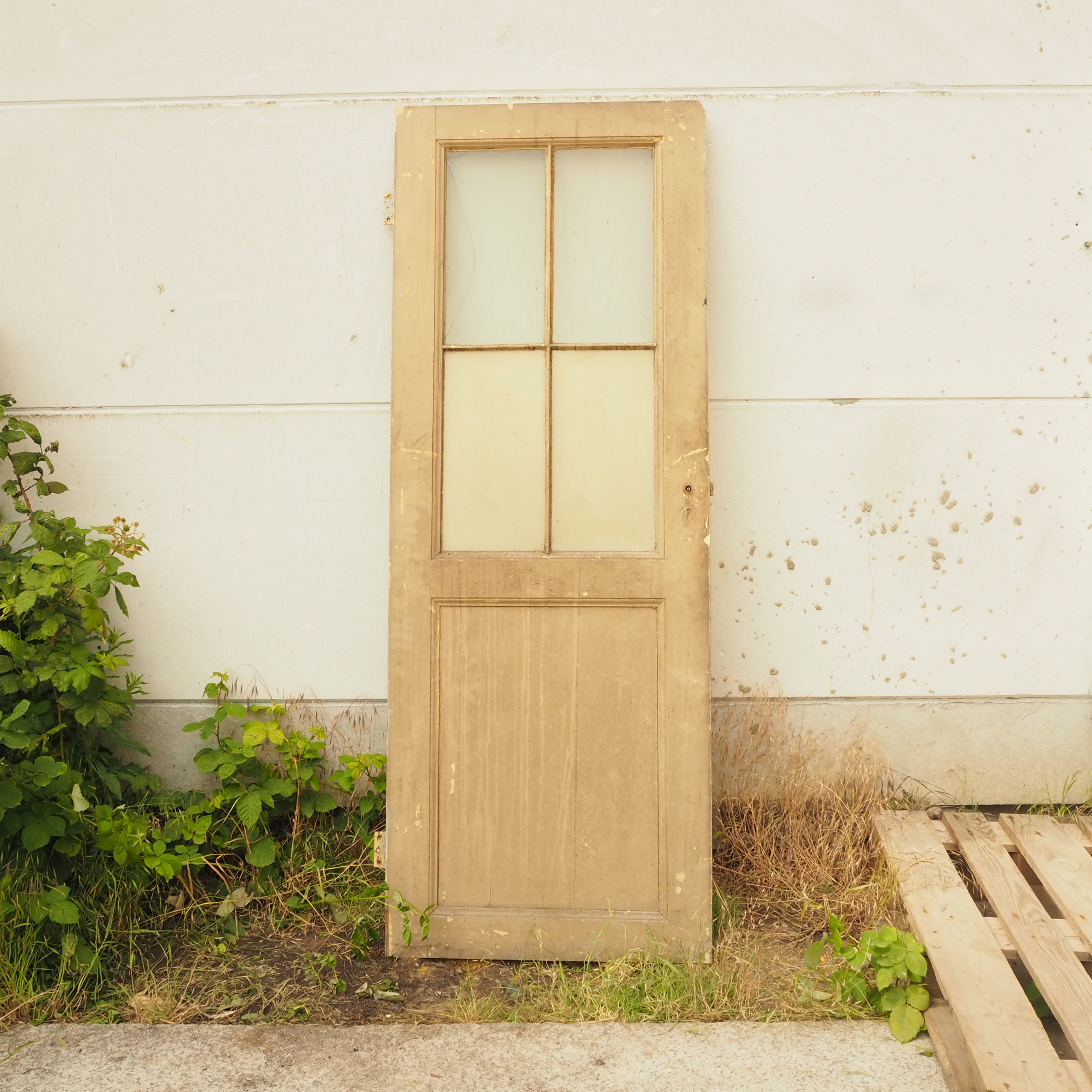 Door in painted wood with glass panels (W. 74,2 x H. 200 cm) - Left